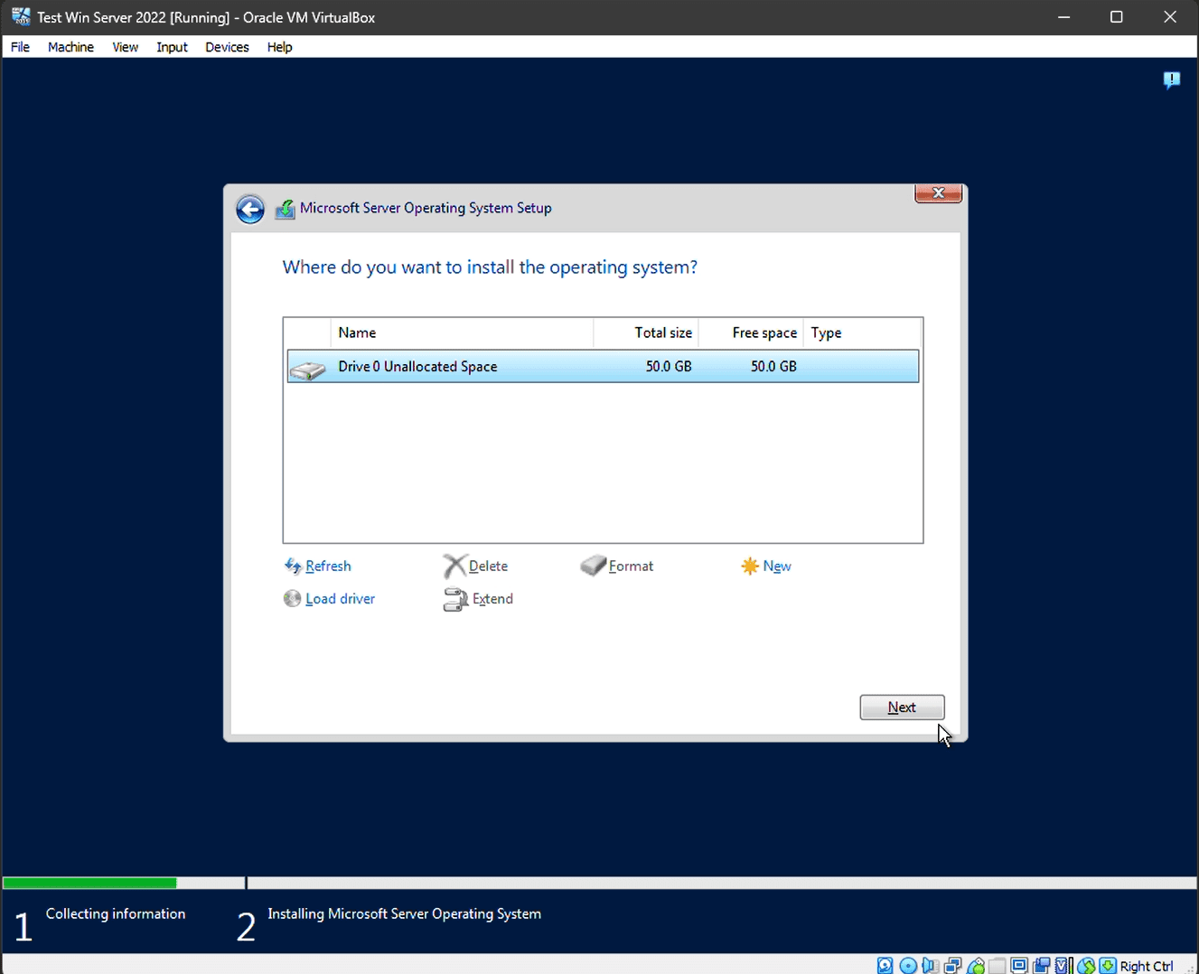 Windows Server 2022 drive