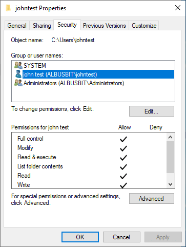 Add NTFS Permissions