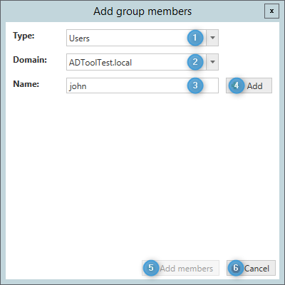 AD Group Manager Add group members